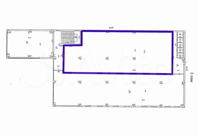 Торгово-офисная площадь на втором этаже